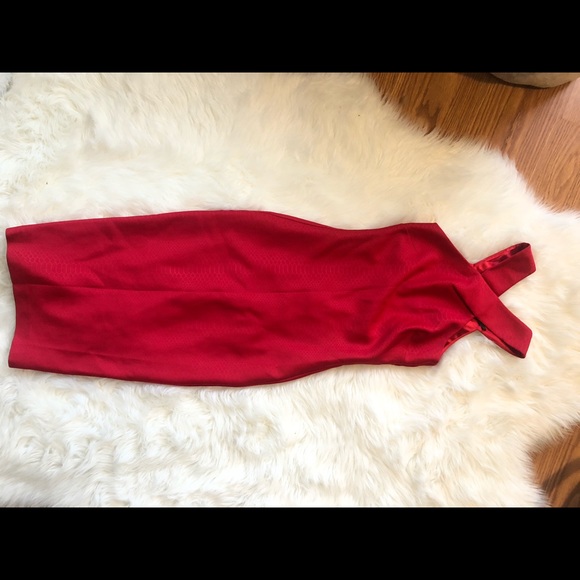 Red Ted Baker Classy Dress Bodycon - Picture 2 of 4